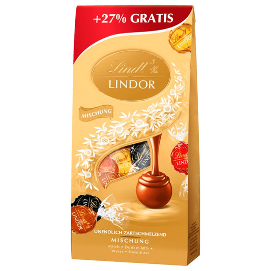 Lindt Lindor Schokokugeln Mischung +27% Gratis 174g