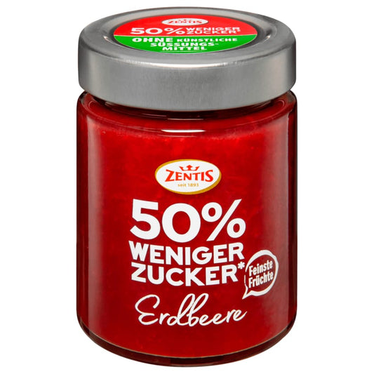 Zentis 50% weniger Zucker Erdbeere 195g