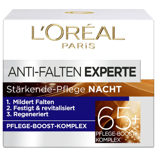 L'Oréal Paris Feuchtigkeitspflege Nachts Anti-Falten-Experte 65+...