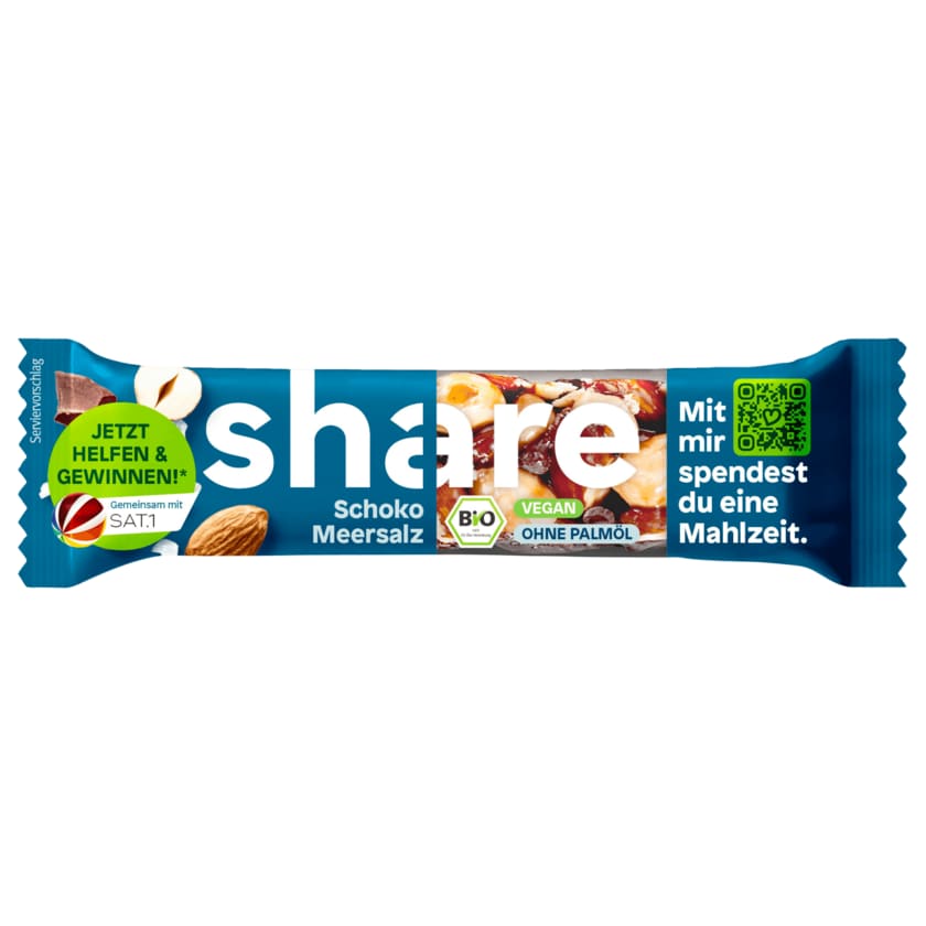 share Bio-Riegel Schoko Meersalz 35g