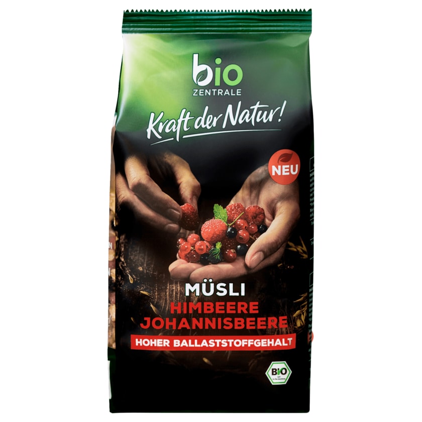 Biozentrale Bio Müsli Himbeere Johannisbeere 450g