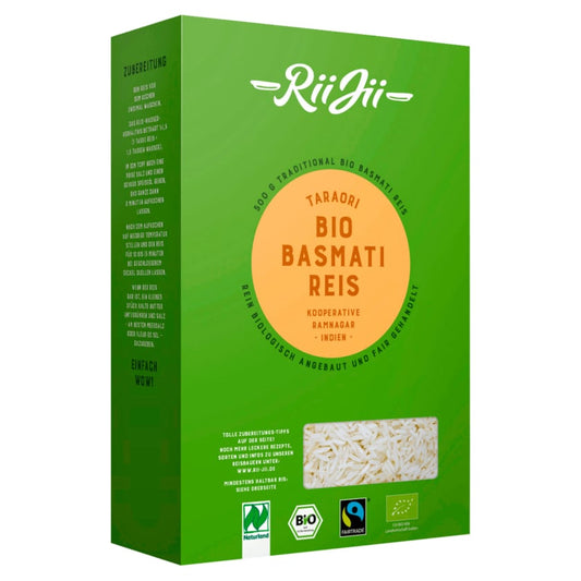 RiiJii Bio Basmati Reis Taraori Weiß 500 g