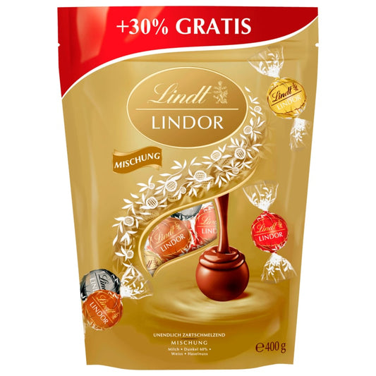 Lindt Lindor Schokokugeln Mischung Vorteilspackung 399g