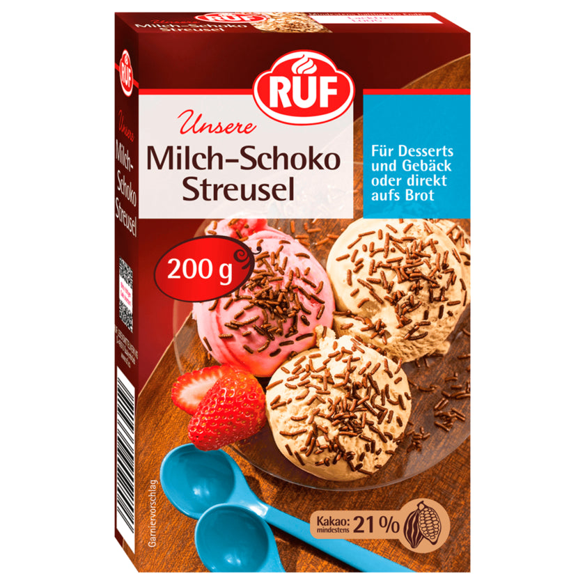 Ruf Milch Schoko Streusel 200g