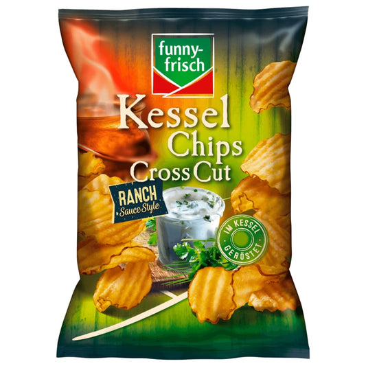 Funny-frisch Kessel Chips Cross Cut RANCH Sauce Style 120g