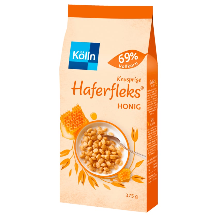 Kölln Knusprige Haferfleks Honig 375g