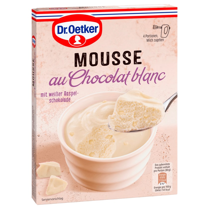 Dr. Oetker Mousse Au Chocolat Blanc 72g