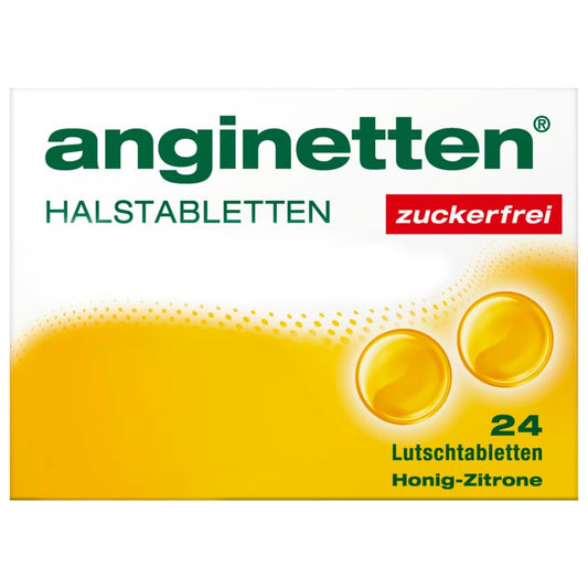 Anginetten Halstabletten Honig-Zitrone zuckerfrei 24...