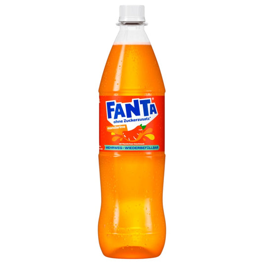 Fanta Mandarine ohne Zuckerzusatz 1l (inkl. 0,25€ Pfand)