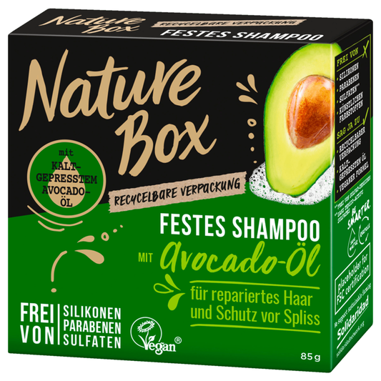 Nature Box Festes Shampoo mit Avocado-Öl 85g