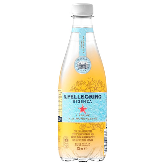 San Pellegrino Essenza Mineralwasser mit Zitrone 0,5l (inkl. 0,25€ Pfand)