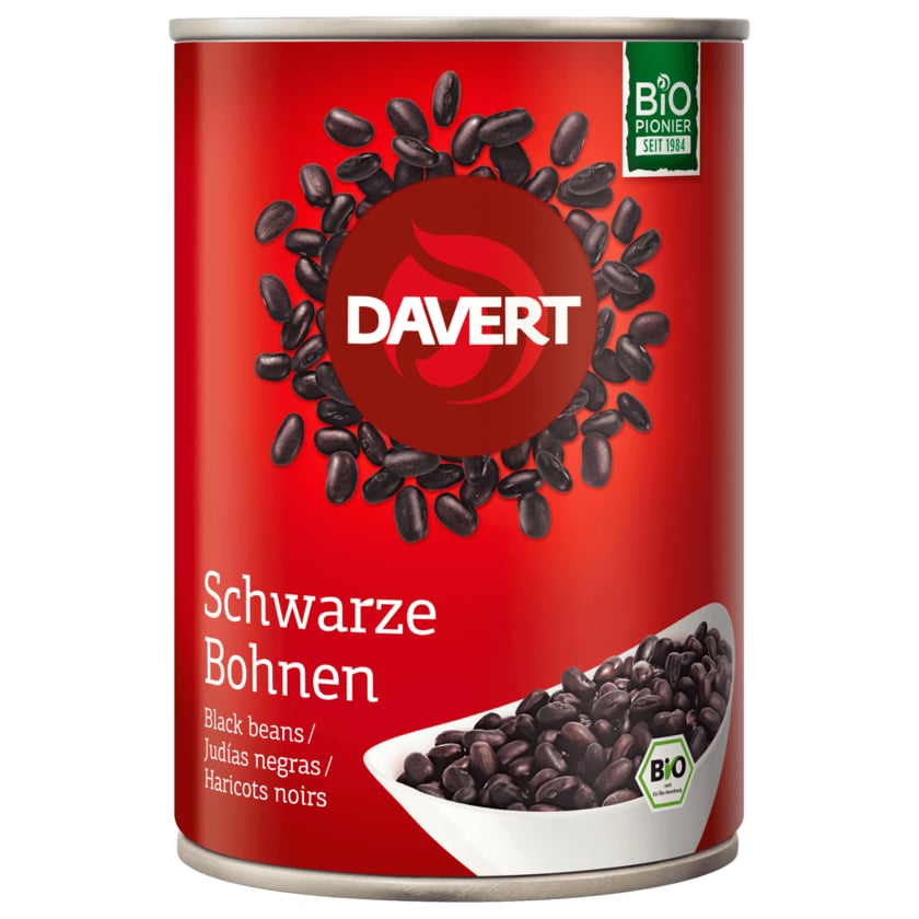 Davert Schwarze Bohnen Bio 240g