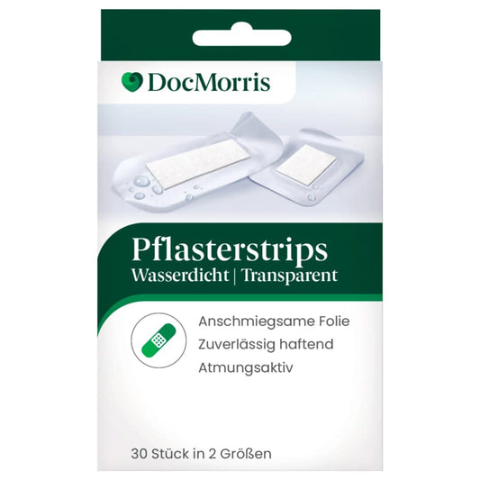 Doc Morris Pflasterstrips Wasserdicht Transparent 20 Stück