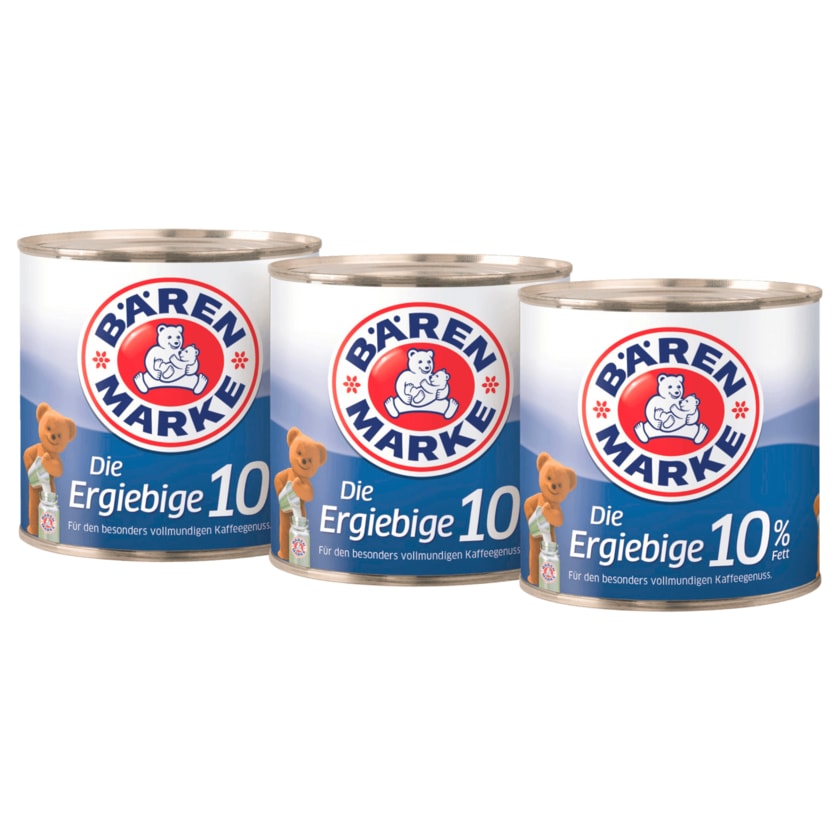 Bärenmarke Die Ergiebige 10 Kondensmilch 3x170g