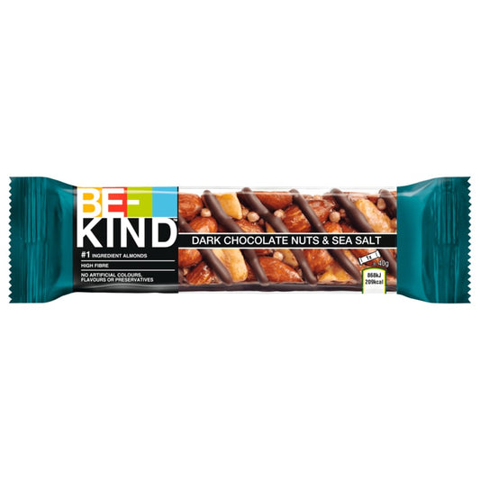 BE-KIND Dark Chocolate Nuts & Sea Salt 40g