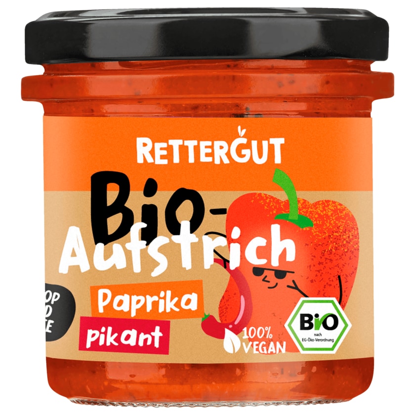 Rettergut Bio-Aufstrich Paprika Pikant 135g