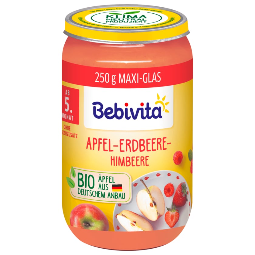 Bebivita Bio Apfel Erdbeere Himbeere 250g