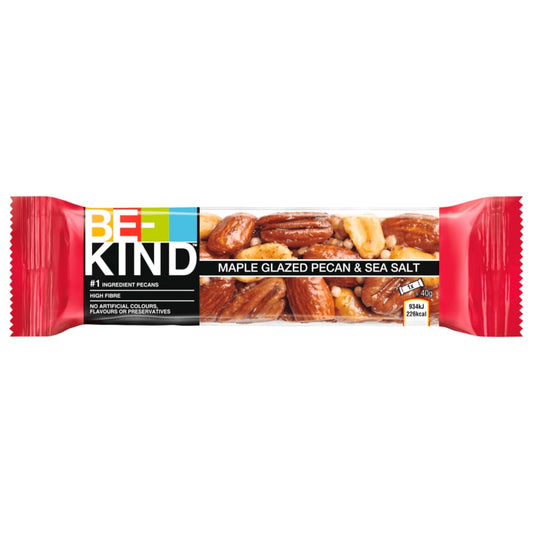 BE-KIND Maple Glazed Pecan & Sea Salt 40g