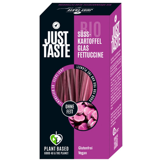 Just Taste Bio Süsskartoffel Glas Fettuccine glutenfrei 250g