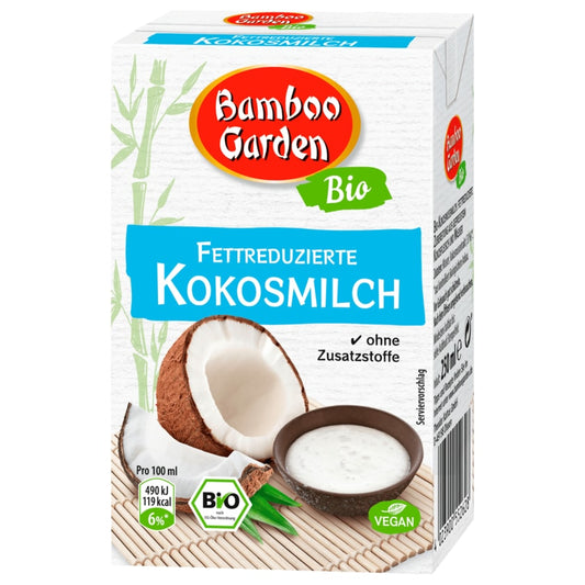 Bamboo Garden BIO Kokosmilch fettreduziert 250g