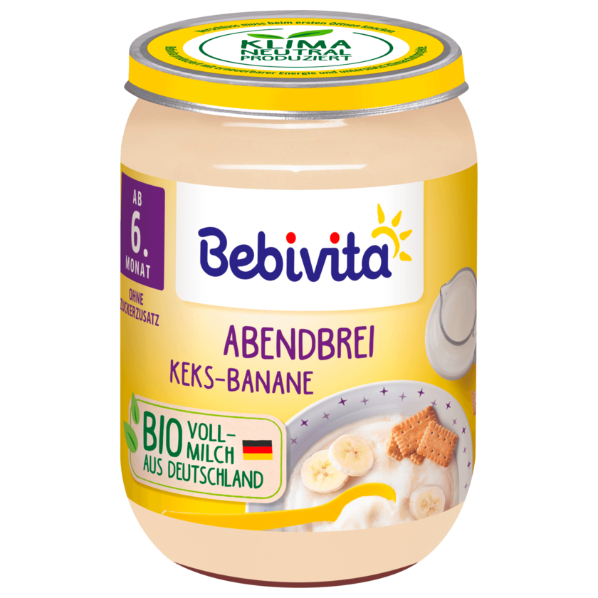 Bebivita Bio Abendbrei Keks Banane 190g