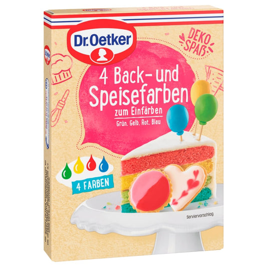 Dr. Oetker Back- & Speisefarben 4 Stück 80g