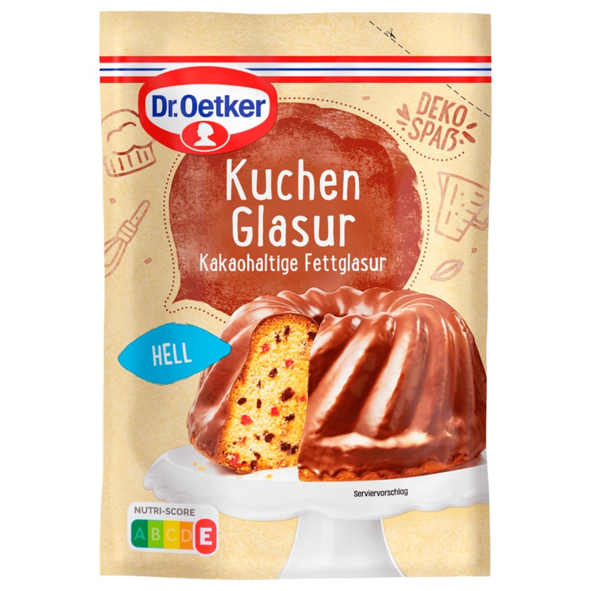 Dr. Oetker Kuchen Glasur Hell 150g