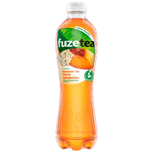 Fuze Tea Pfirsich Holunderblüte ohne Zucker 1l (inkl. 0,25€ Pfand)