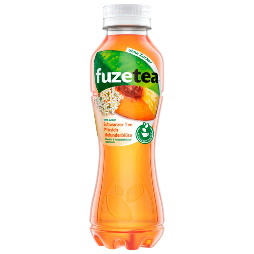 Fuze Tea Schwarzer Tee Pfirsich Holunderblüte 0,4l (inkl. 0,25€ Pfand)