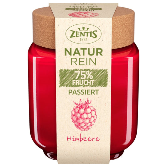 Zentis Natur Rein Fruchtaufstrich passiert 75% Frucht Himbeere 200g