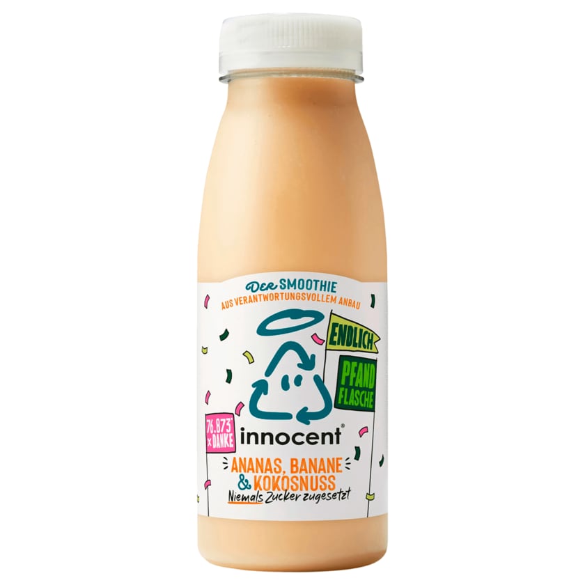 Innocent Smoothie Ananas Banane und Kokosnuss 250ml (inkl. 0,25€ Pfand)