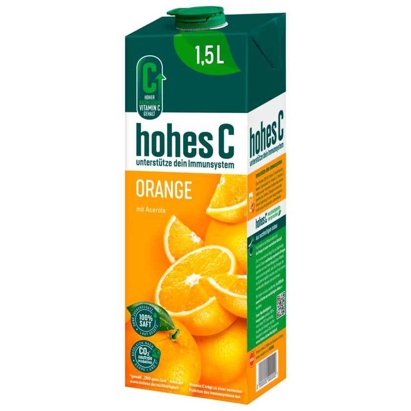 Hohes C Orangensaft 100% Saft 1,5l