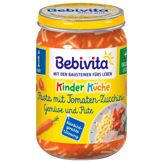 Bebivita Pasta mit Tomaten-Zucchini-Gemüse und Pute 250g