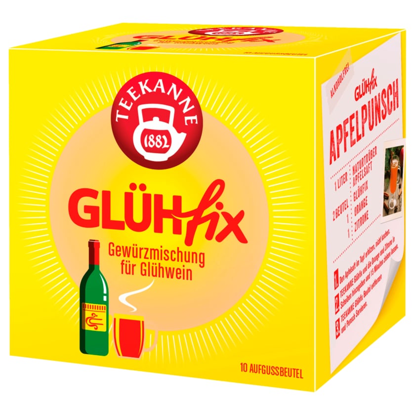 Teekanne Glühfix Glühwein Teebeutel 10 Stück