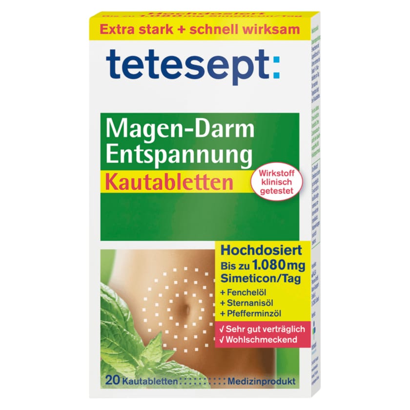 Tetesept Magendarm Entspannung Kautabletten 20 Stück