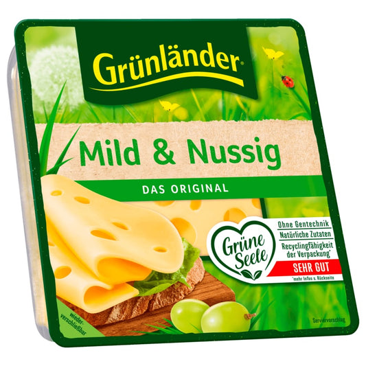 Grünländer Mild & Nussig Scheiben 140g