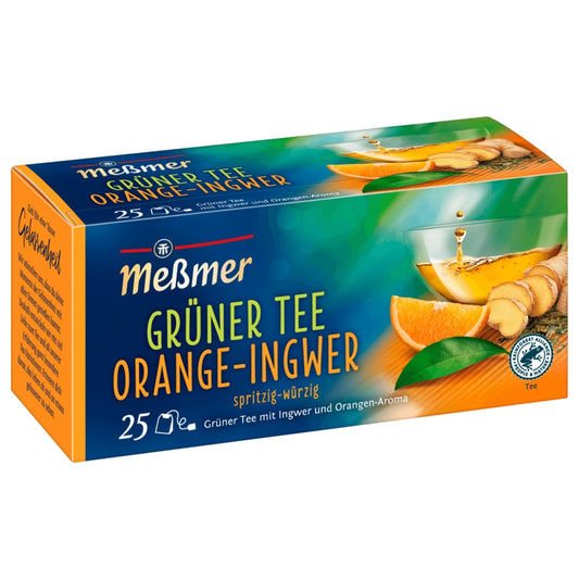 Meßmer Grüner Tee Orange-Ingwer 44g, 25 Beutel