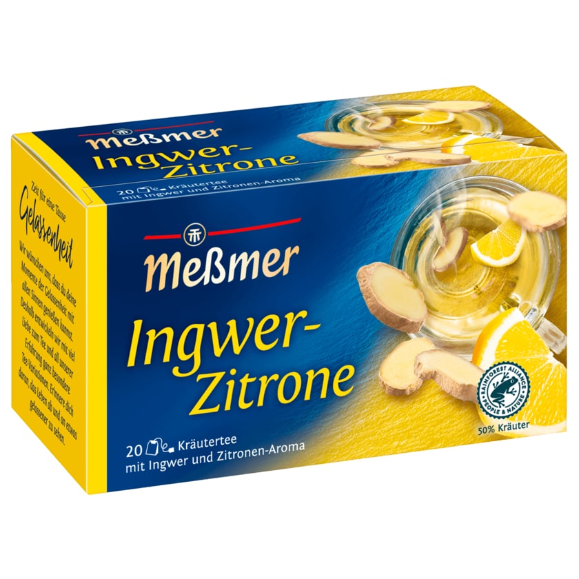 Meßmer Ingwer-Zitrone 40g, 20 Beutel