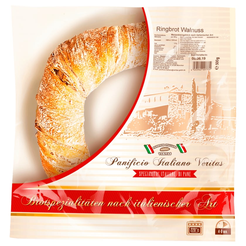 Panificio Ringbrot Walnuss 500g