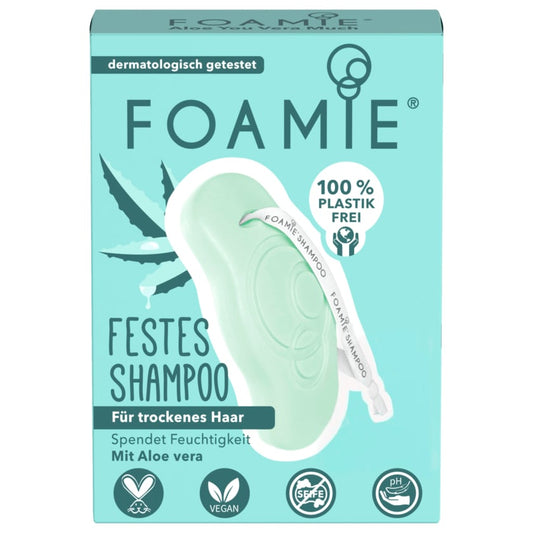 Foamie festes Shampoo trockenes Haar Aloe Vera 80g