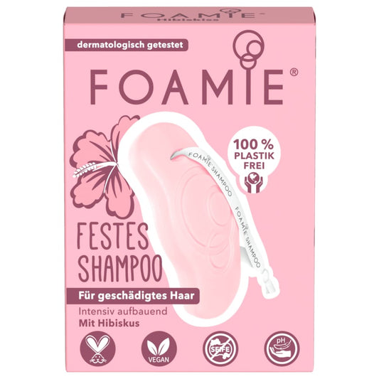 Foamie festes Shampoo geschädigtes Haar Hibiskus 80g