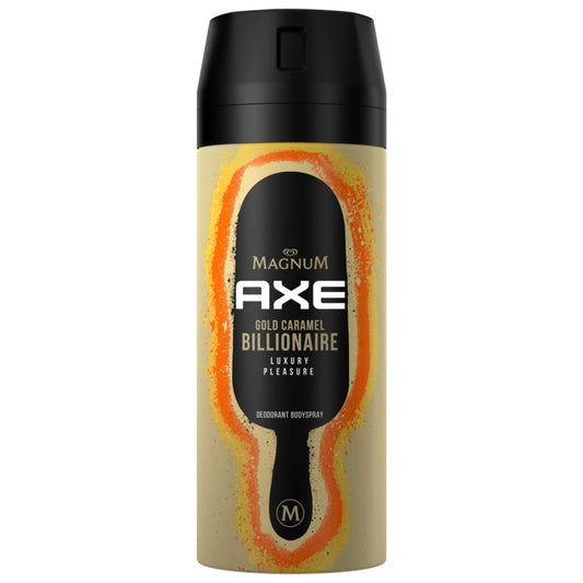 Axe Deo Spray Magnum Gold Caramel Billionaire 150ml