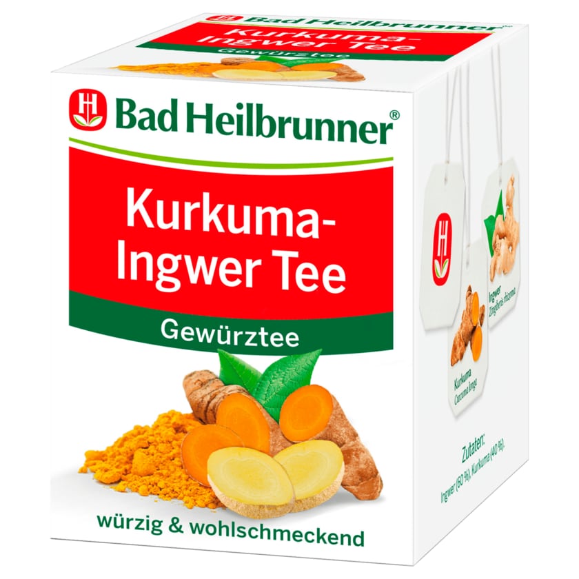 Bad Heilbrunner Gewürztee Kurkuma-Ingwer 8g