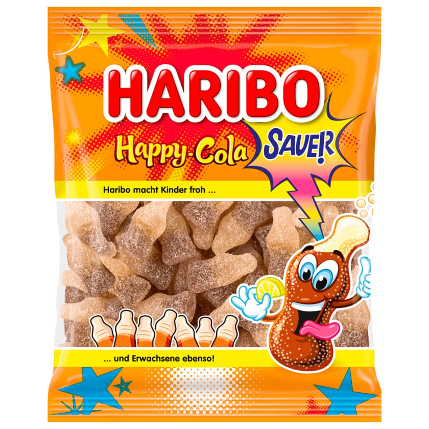 Haribo Fruchtgummi Happy-Cola Sauer 175g