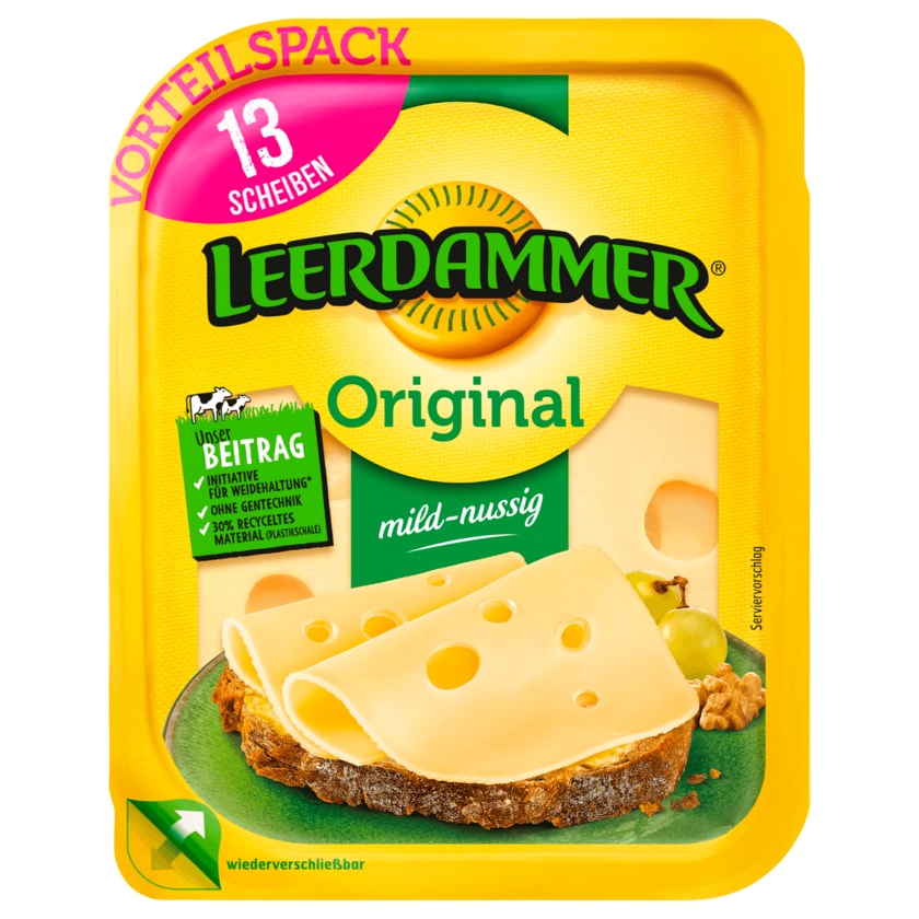 Leerdammer Original Schnittkäse mild-nussig 260g