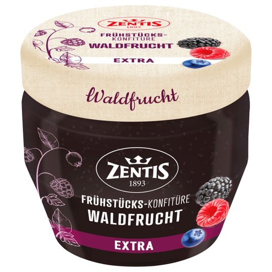 Zentis Frühstücks-Konfitüre Waldfrucht extra 230g