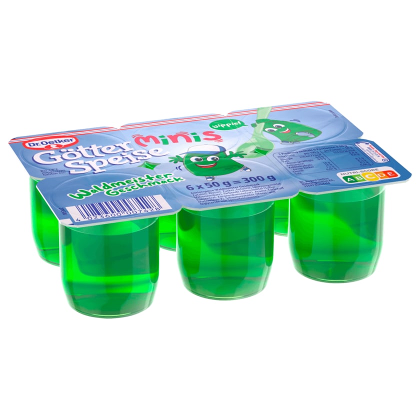 Dr. Oetker Götterspeise Minis Waldmeister 6x50g