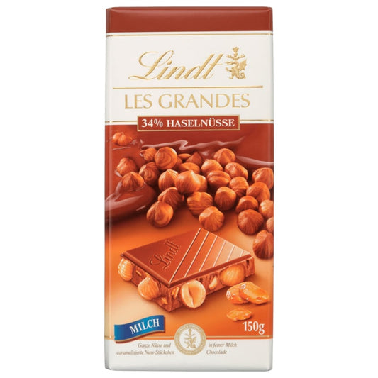 Lindt Les Grandes Schokolade Haselnuss Milch 150g