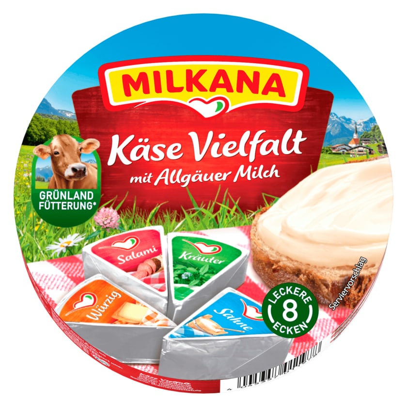 Milkana Käsevielfalt 8 Ecken 190g