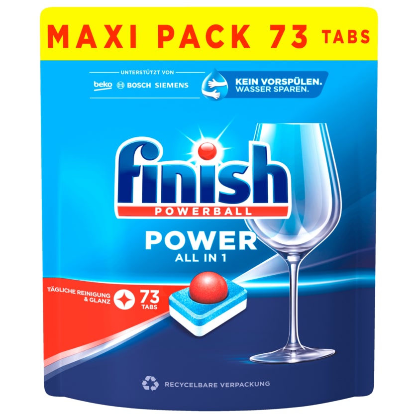 Finish Powerball Power All in 1 73 Spülmaschinentabs 1,168kg